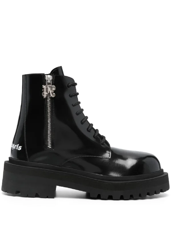 Palm Angels Women's Boots Retro Basketball Sneaker Design  