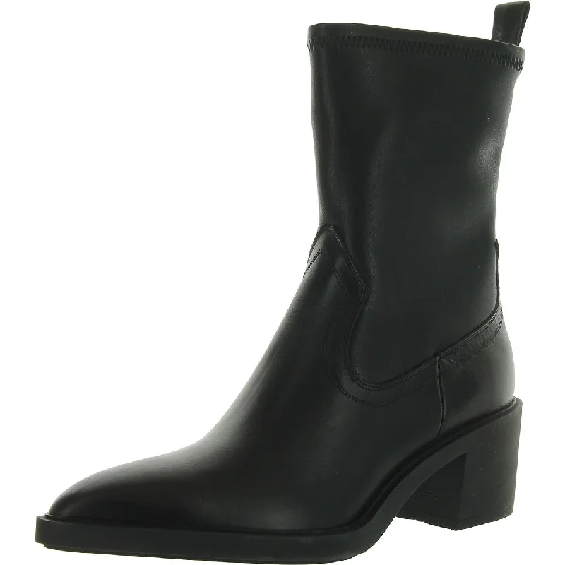 PARKS Womens Leather Pointed toe Ankle Boots Ivy League - Inspired Derby Look 