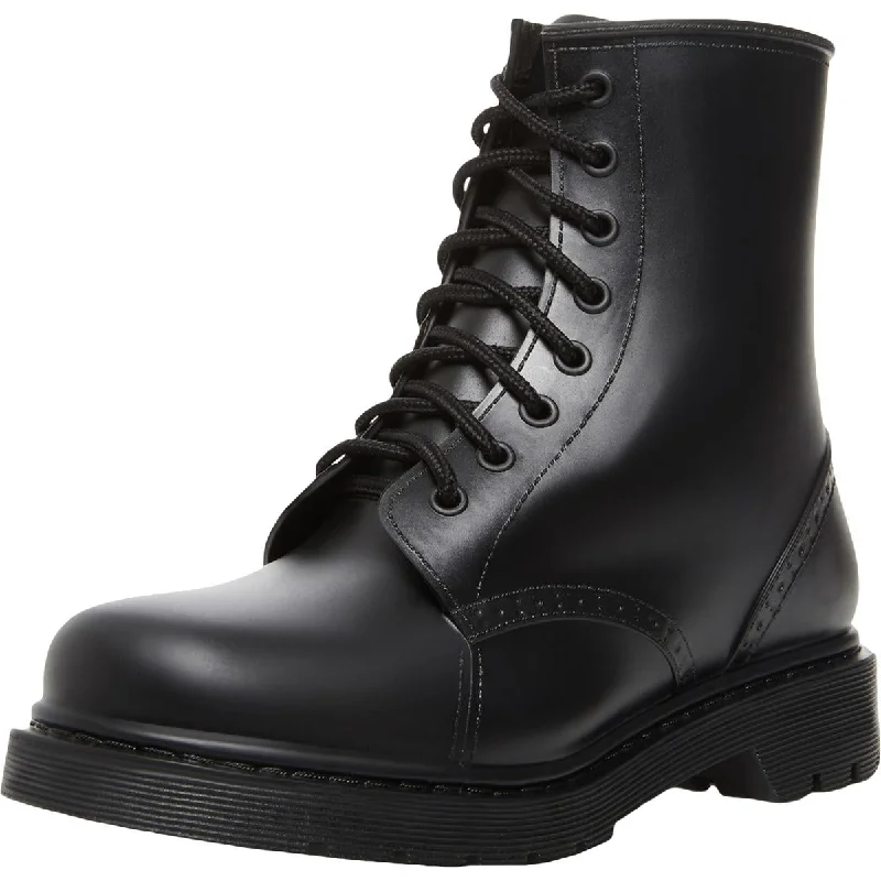 Portland Womens Rubber Waterproof Rain Boots Buckle -