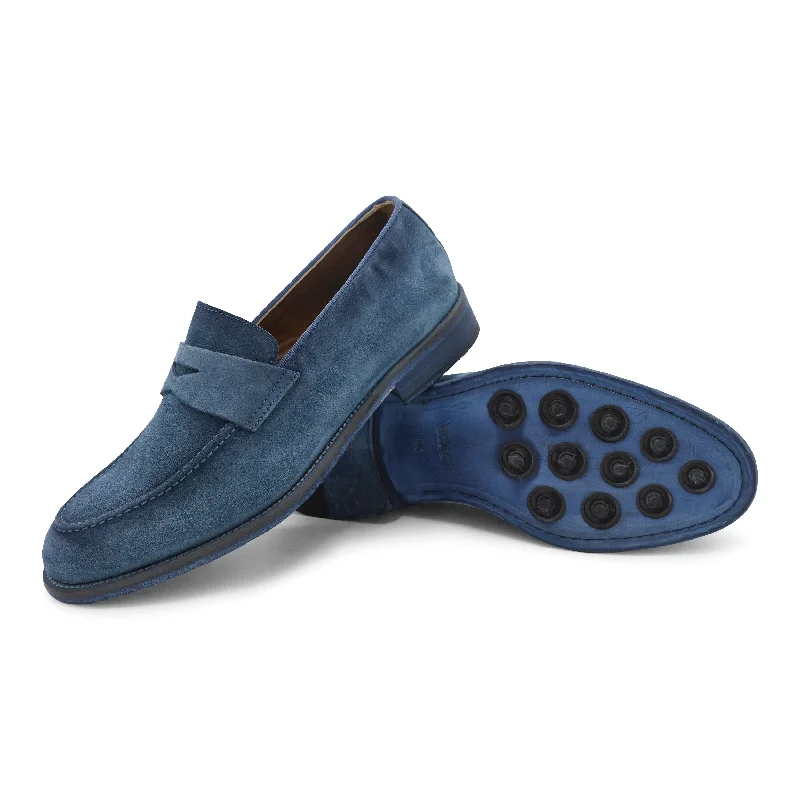 R258 - Blue Penny Loafer Single - Buckle Monk Look  