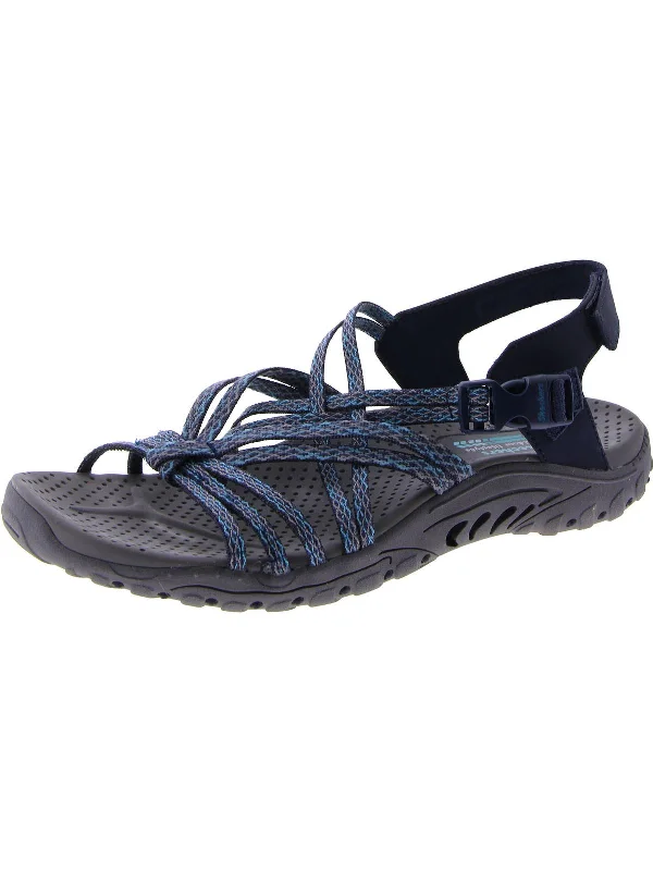 Reggae Womens Criss-Cross Strappy Slingback Sandals Tailored Oxford Style 