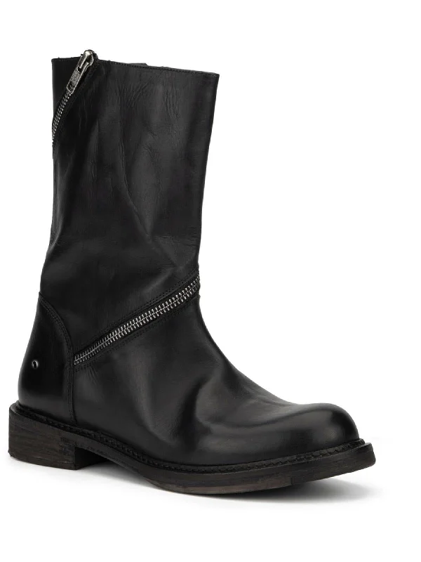 Regine Womens Leather Cold weather Motorcycle Boots British Gentleman Oxford Style  