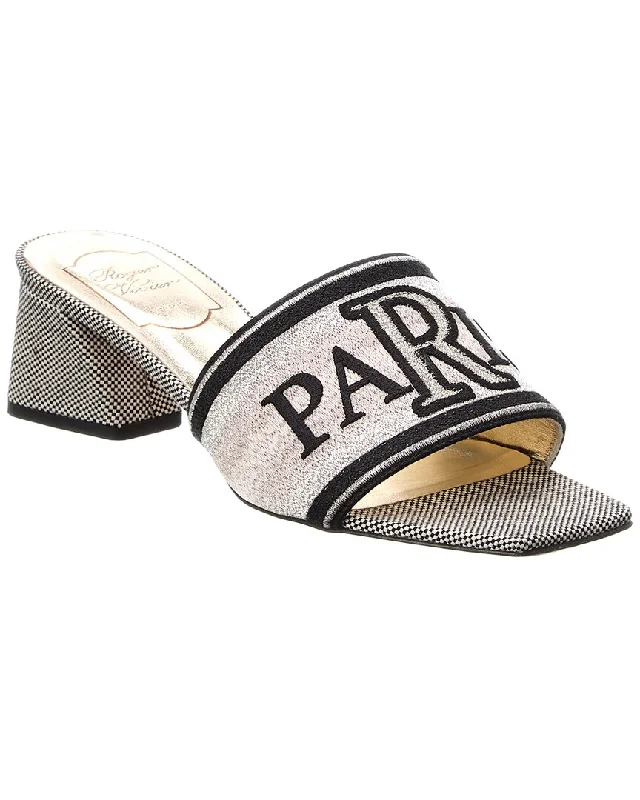 Roger Vivier Loves Canvas Sandal Tech - Inspired Sneaker Look  