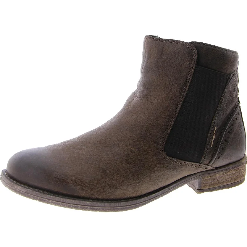 Sienna 45 Womens Leather Short Ankle Boots Desert Boot Utility Style  