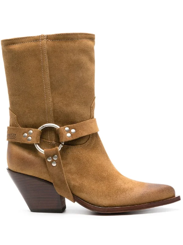 Sonora Women's Boots Camel Striped Shoe Style  