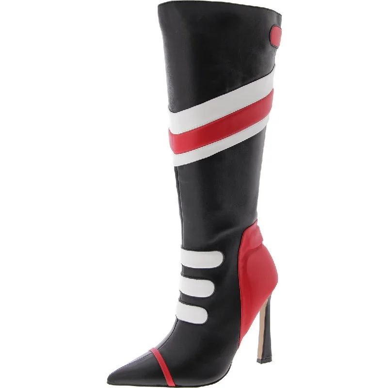 Sukie Womens Leather Zipper Knee-High Boots Strap - Up Sandal Resort Style  