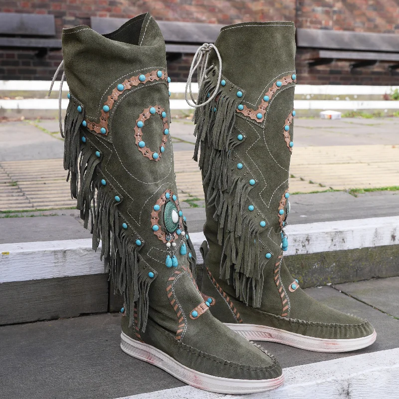 T6012 - Salvia Desert Boot Utility Style  