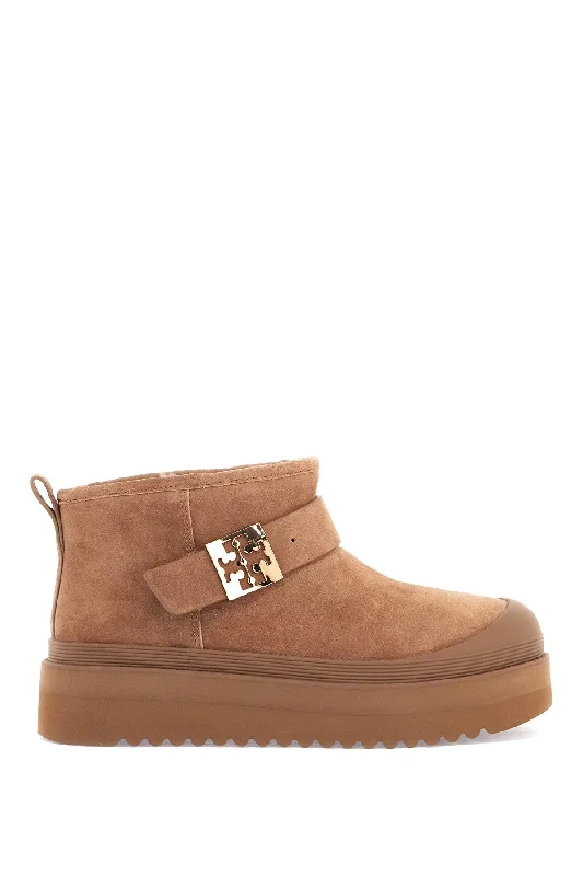Tory Burch Women's Mellow Platform Ankle Boots With Athleisure Derby Style  