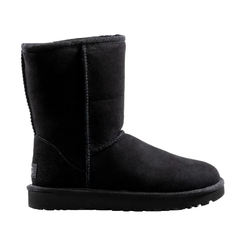 UGG Classic Short II Black  1016223W-BLK Women's Victorian - Era Boot Style  