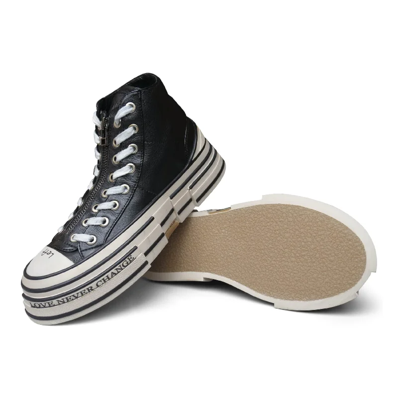 VW02L - Nappa Black Tailored Oxford Style 