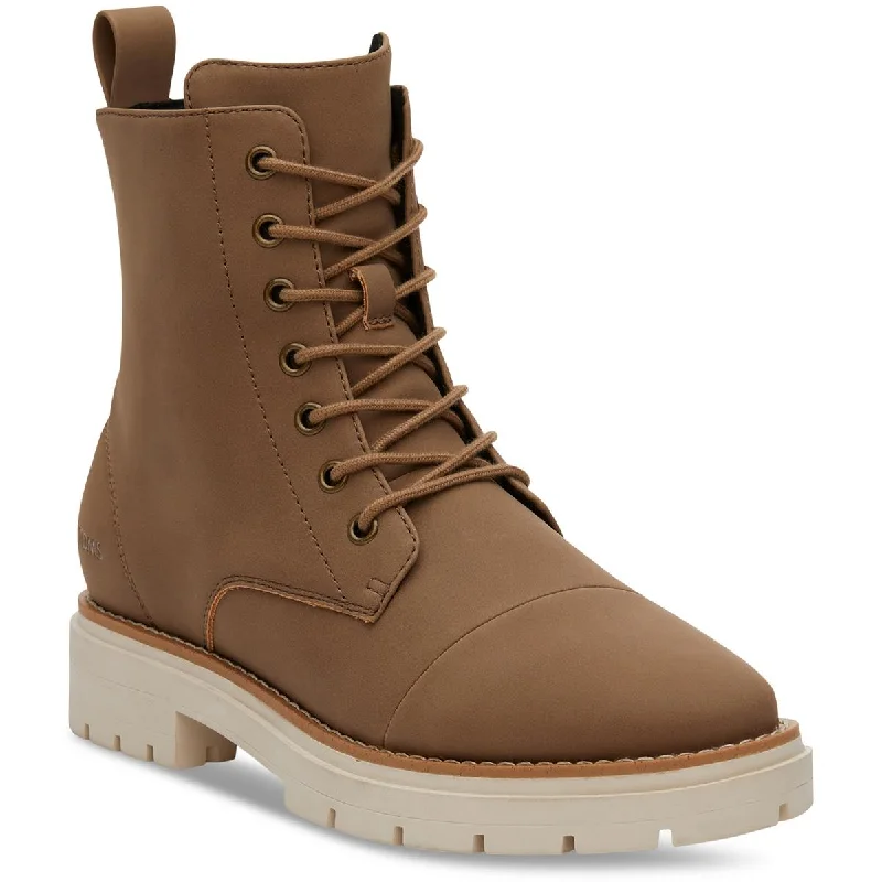 WMN ALAYA Womens Zipper Combat & Lace-up Boots Neon - Accent Sneaker Look  