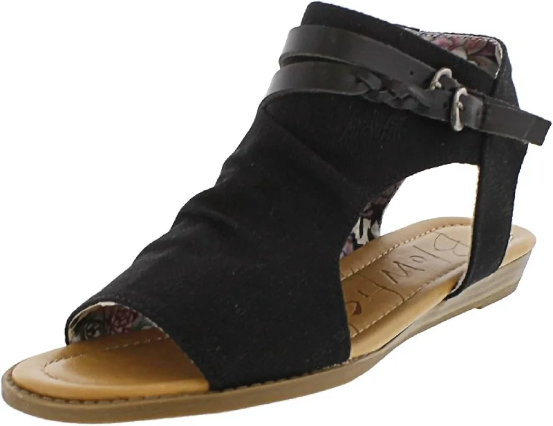 Women's Blumoon Sandal In Black Artisan - Crafted Loafer Style  