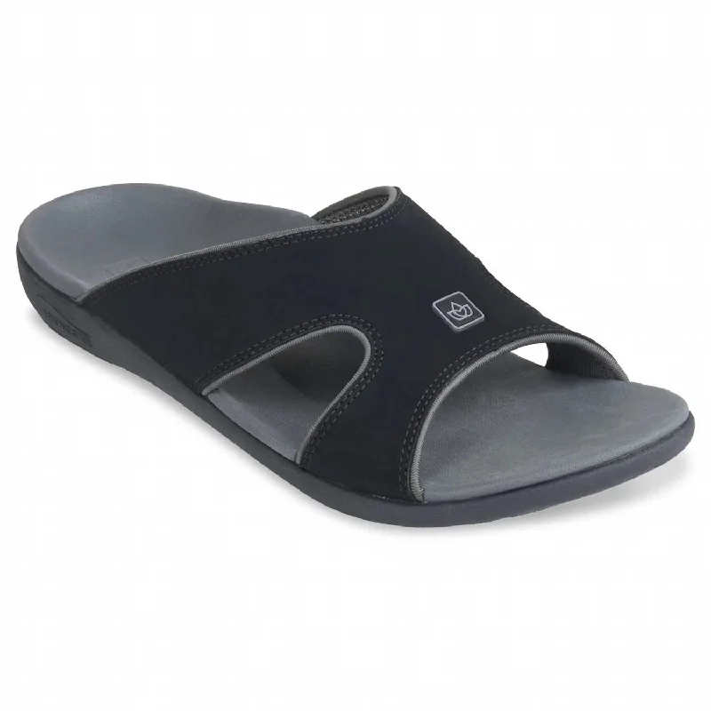 Women's Kholo Plus Sandal In Onyx Checkered Shoe Pattern Look  