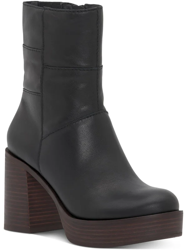 Womens Laceless Leather Ankle Boots Smart - Shoe Functionality Style  