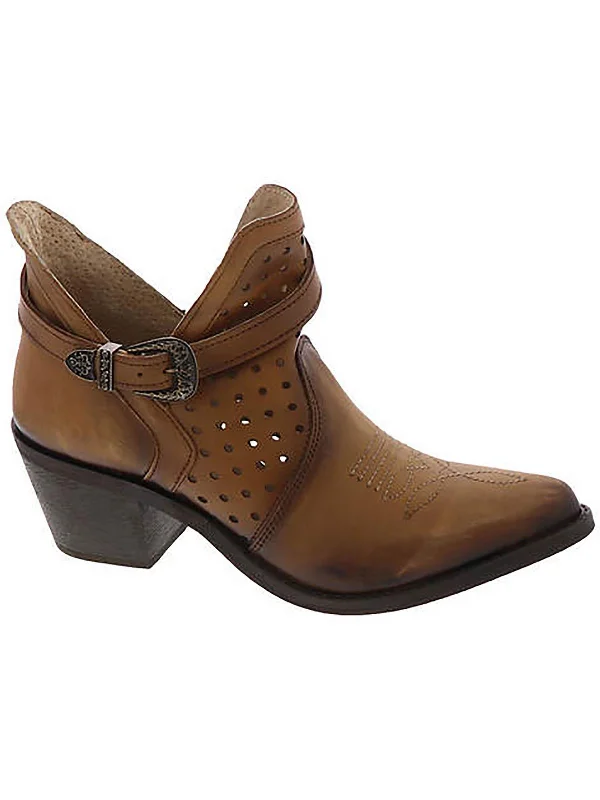 Womens Leather Laser Cu Shooties Mod Oxford Design  