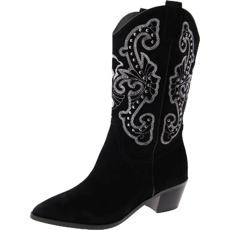 Womens Leather Pull On Cowboy, Western Boots Artisan - Crafted Loafer Style  