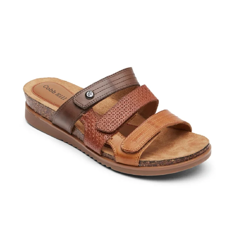 Women's May Slide Sandal In Tan Inflatable Shoe Look 