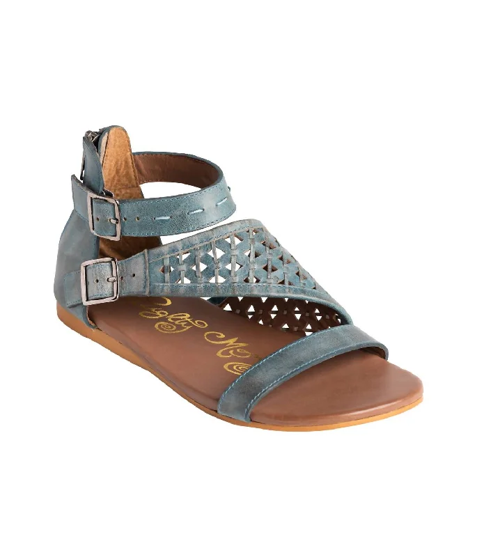 Women's Nora Sandals In Teal Hip - Hop Sneaker Style  