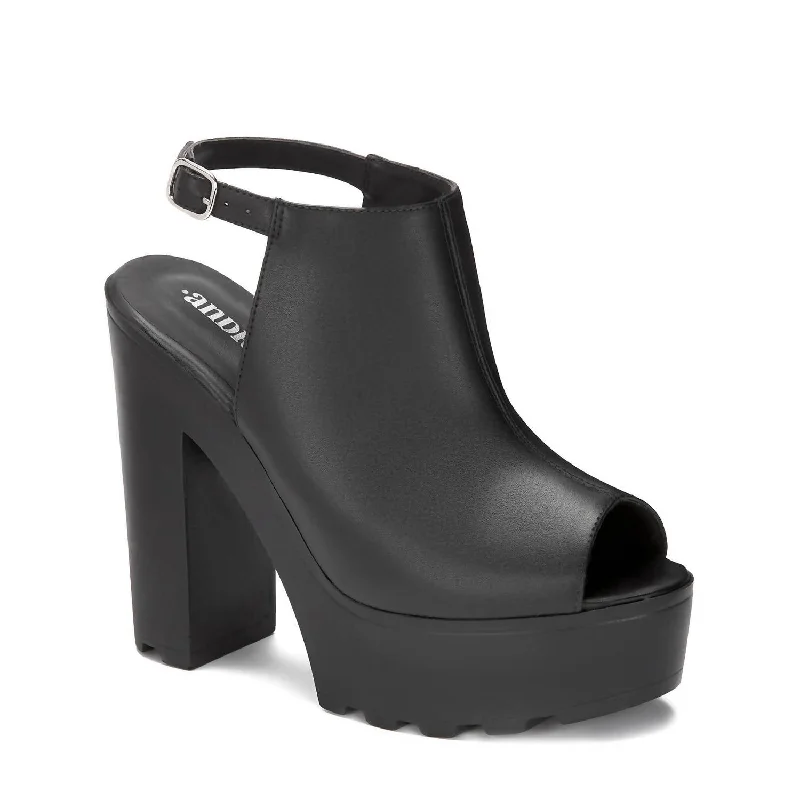 Women's Platform Sandals In Black Patchwork Shoe Aesthetic  