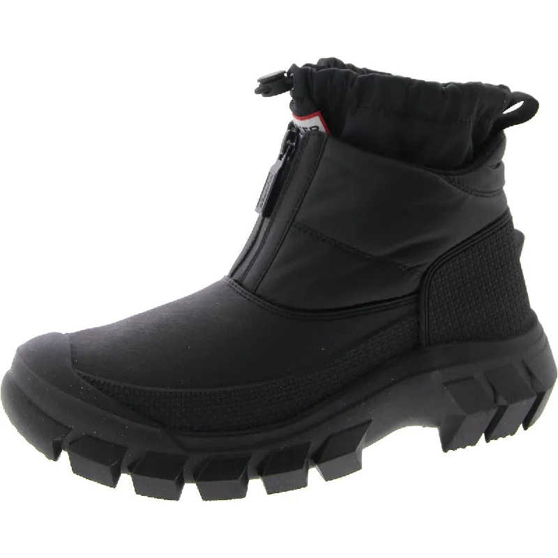 Womens Round toe Ankle boot Winter & Snow Boots Memory - Foam Slipper Look  
