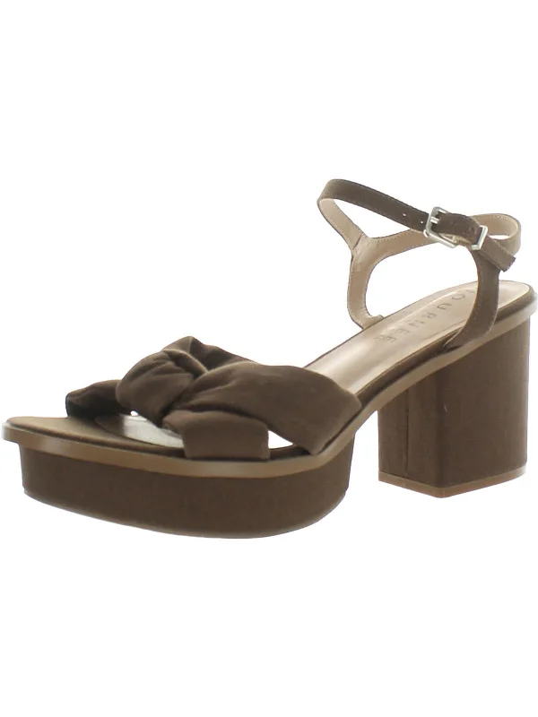 Womens Textile Manmade Block Heel Rubber - Sole Plimsoll Look  