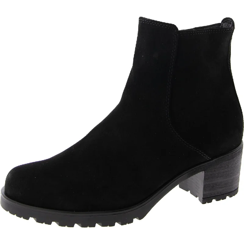 Womens Zipper Ankle Ankle Boots Two - Tone Shoe Design  